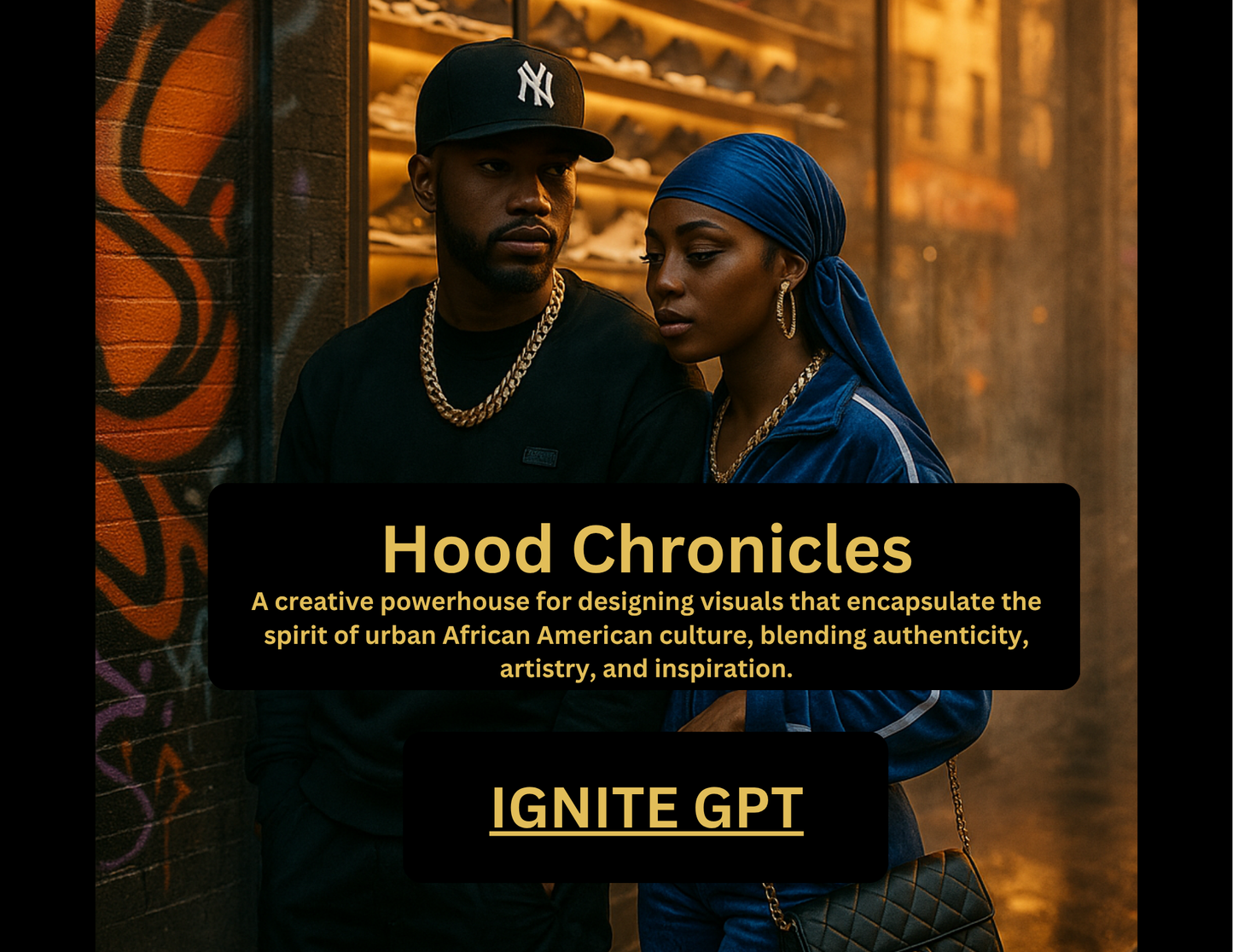 Hood Chronicles | Urban AI Art Creator for Black Culture & Creativity