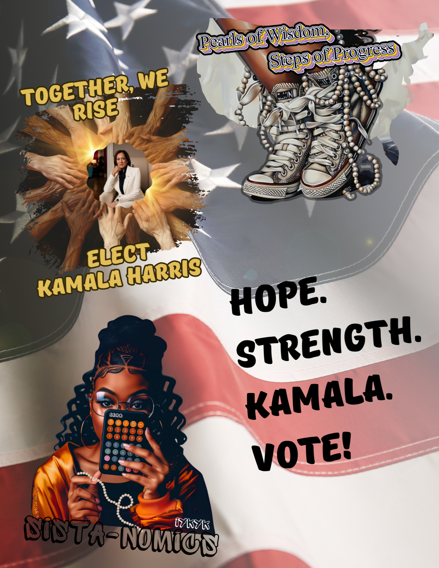 Kamala Harris DTF Design Bundle – 10 Vibrant, High-Quality Designs with a Bold Message for the Future