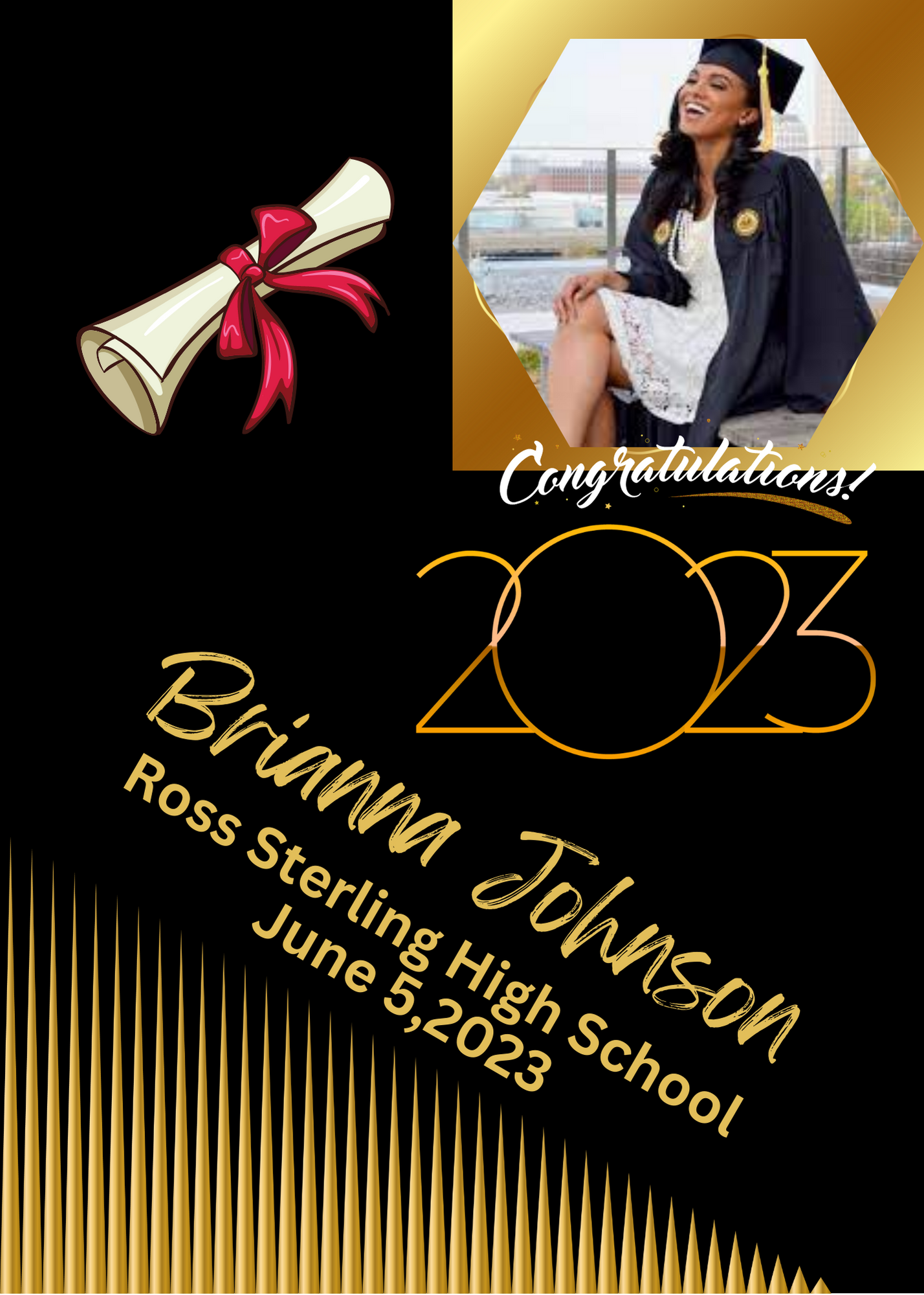 Editable Graduation Announcements