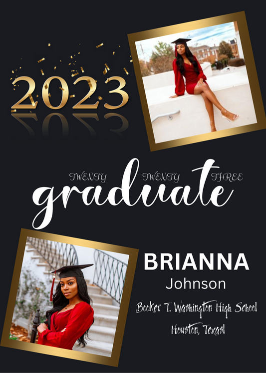 Editable Graduation Announcements