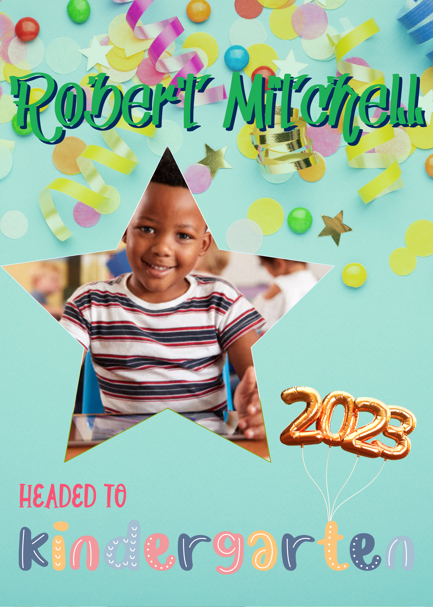 Editable Graduation Announcements - Kindergarten/Elementary