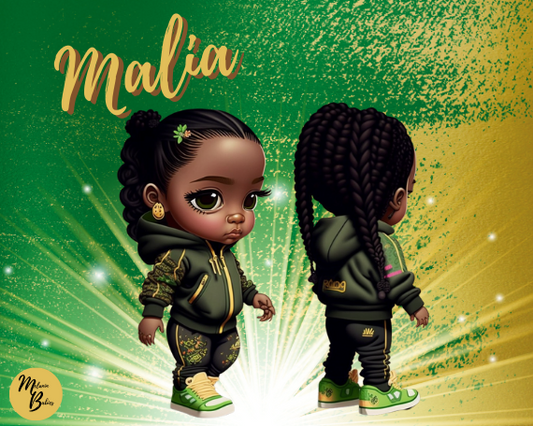 Melanin Babies Clip Art - Malia