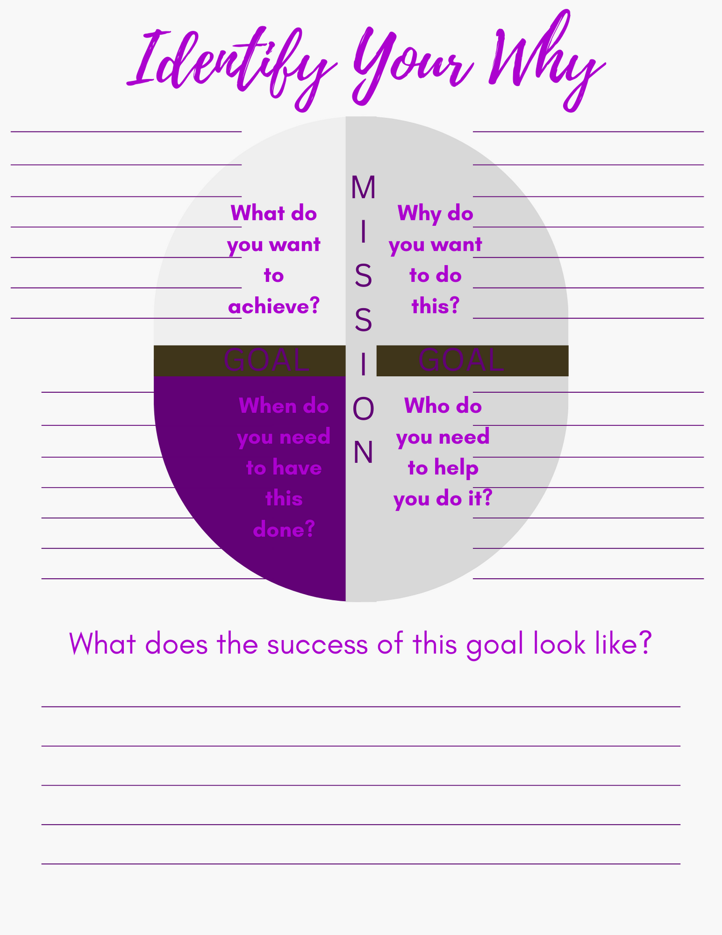 Goal and Purpose Business Planner F2 - Purple