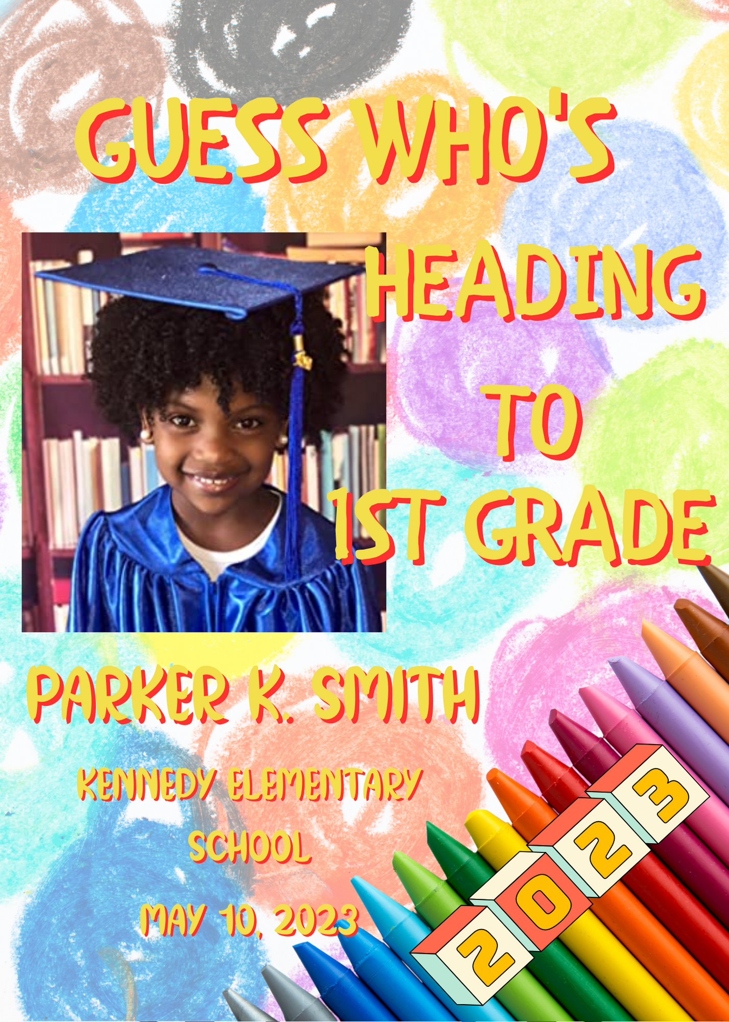 Editable Graduation Announcements - Kindergarten/Elementary