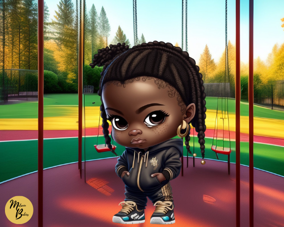 Melanin Babies Clip Art - Reniyah