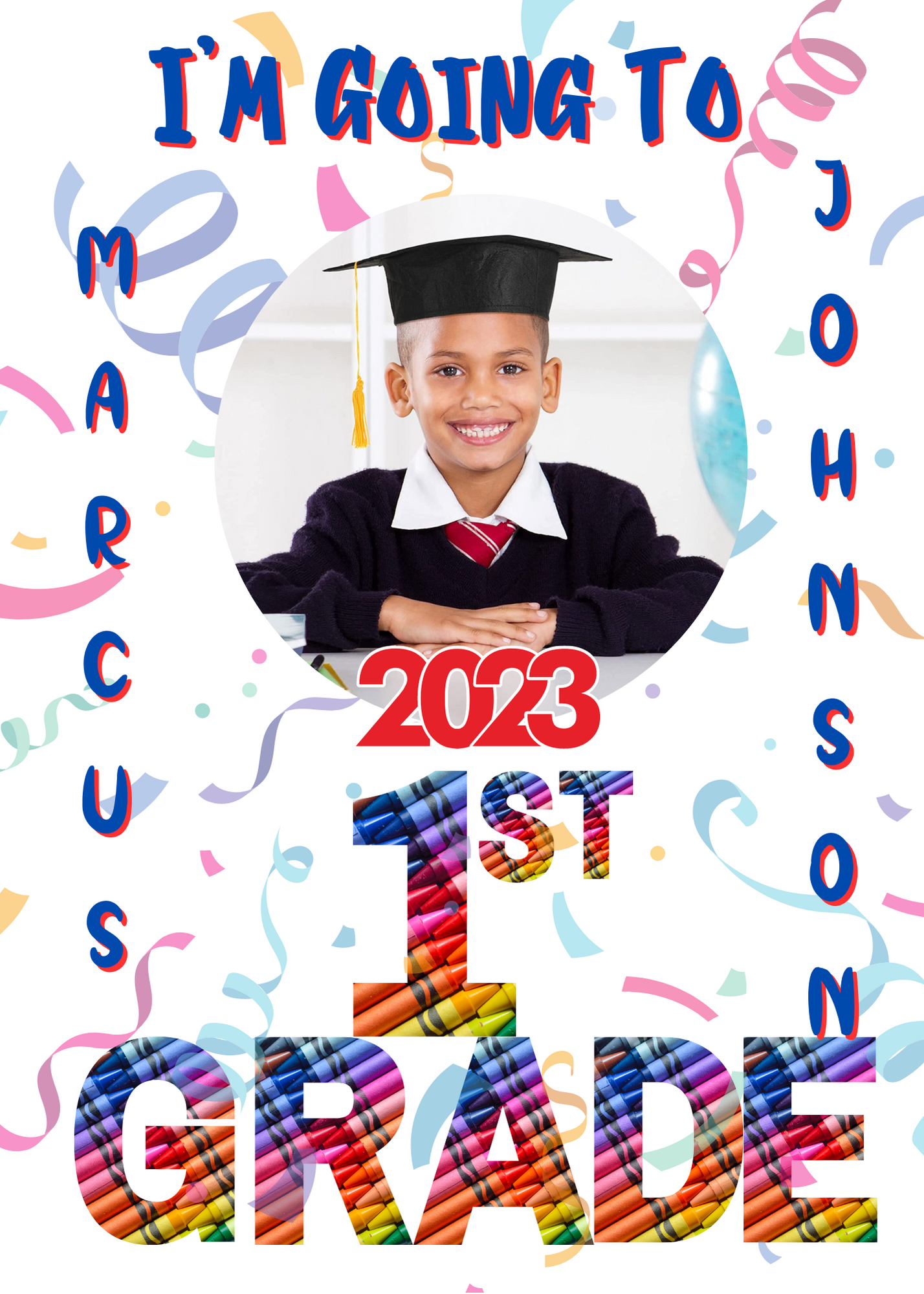 Editable Graduation Announcements - Kindergarten/Elementary