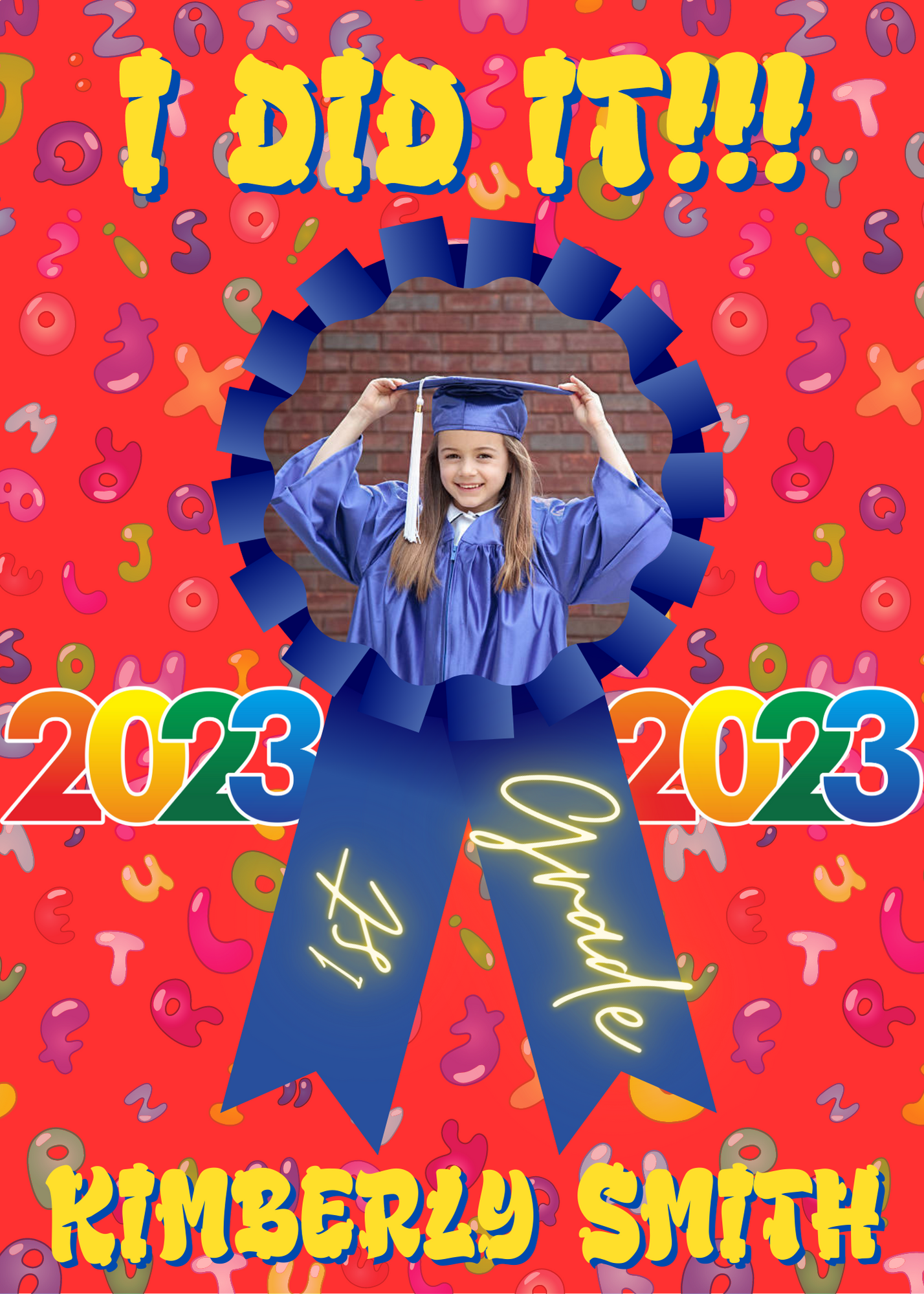 Editable Graduation Announcements - Kindergarten/Elementary