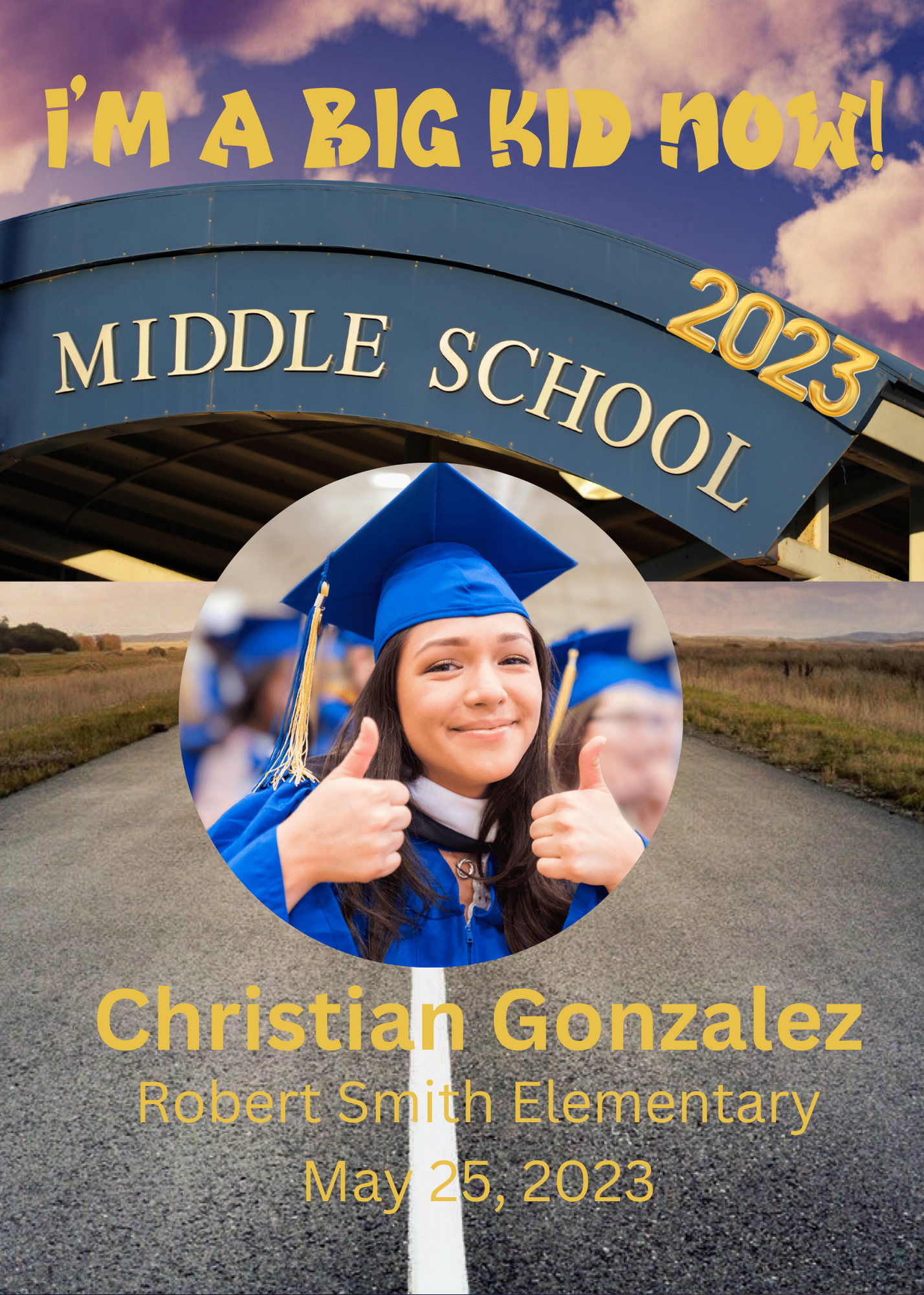 Editable Graduation Announcements - Kindergarten/Elementary