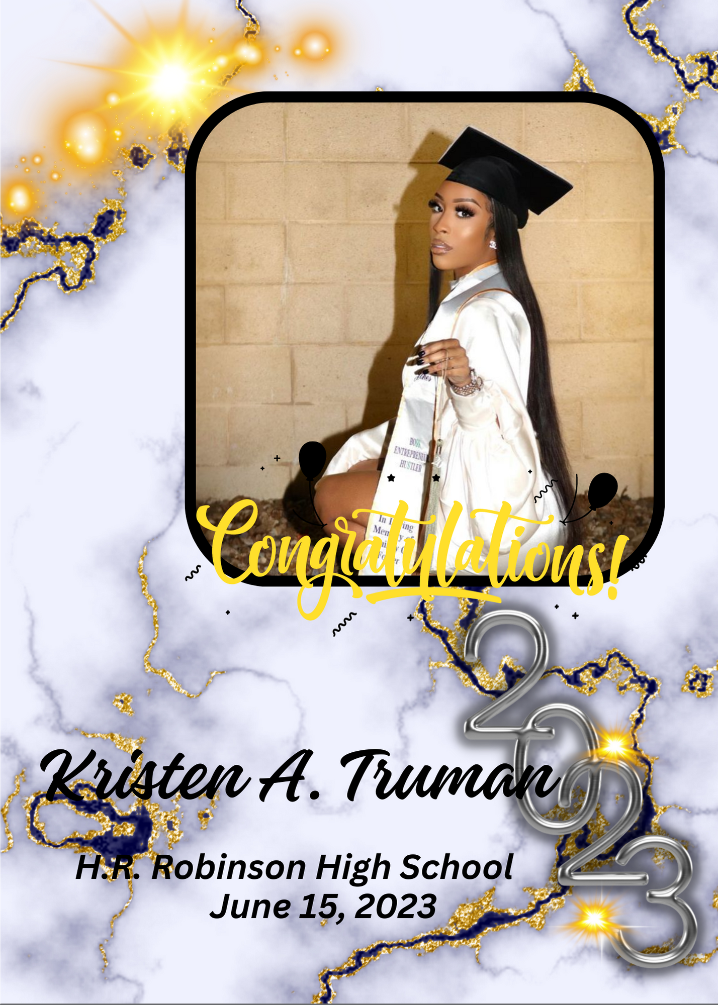 Editable Graduation Announcements