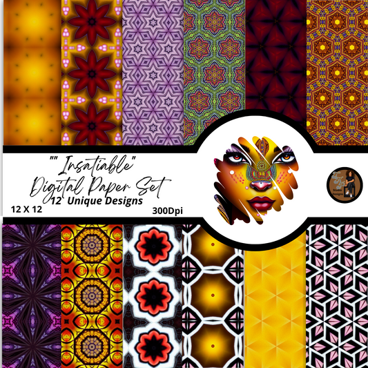 Insatiable Digital Paper Set