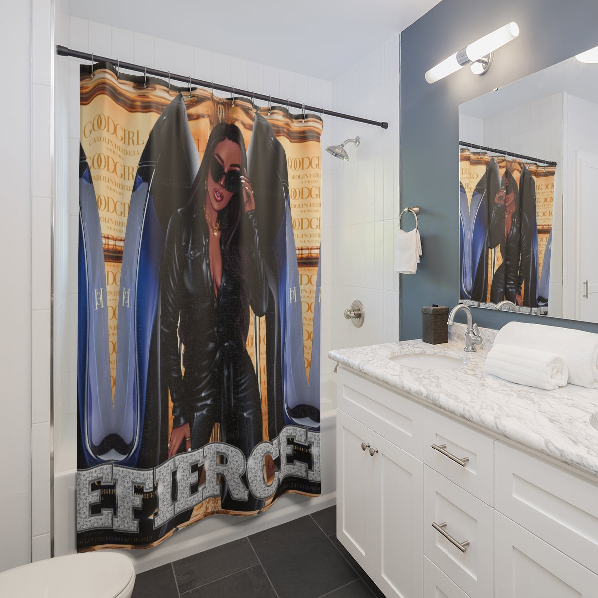 Fierce Shower Curtains